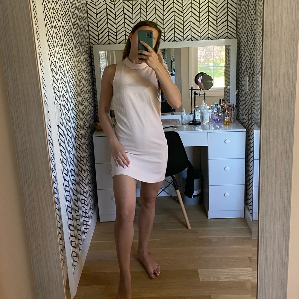 Light pink mini dress